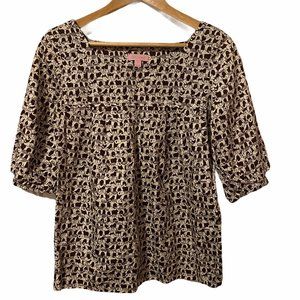 Lilly Pulitzer Elephant Print Top Sz 10